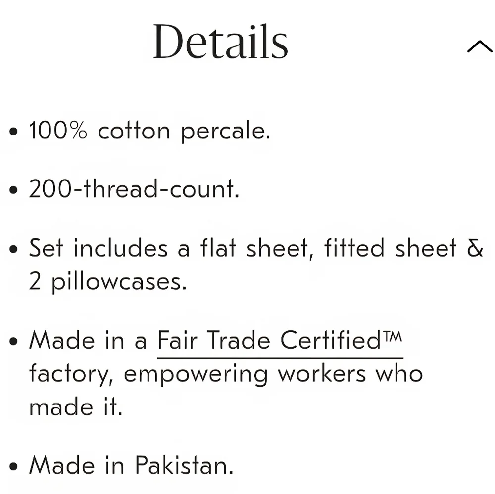 ❤️BUY 2 GET 1 FREE  West Elm Cotton Percale Skiers Sheet Set, King, White, $169